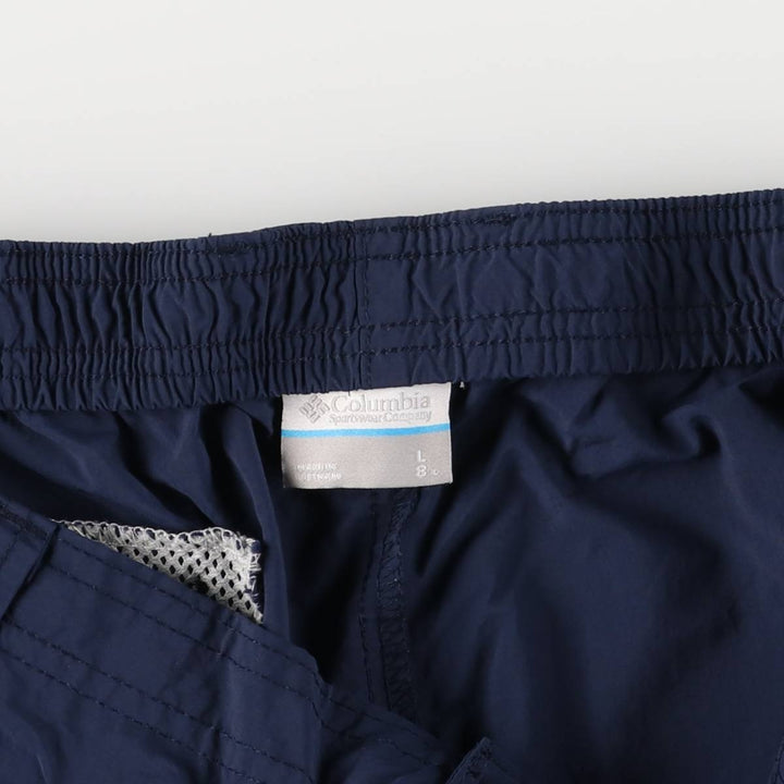 Columbia PFG OMNI-SHADE Nylon Shorts, Men's, Size 35 Nylon navy blue type Vintage Second Hand