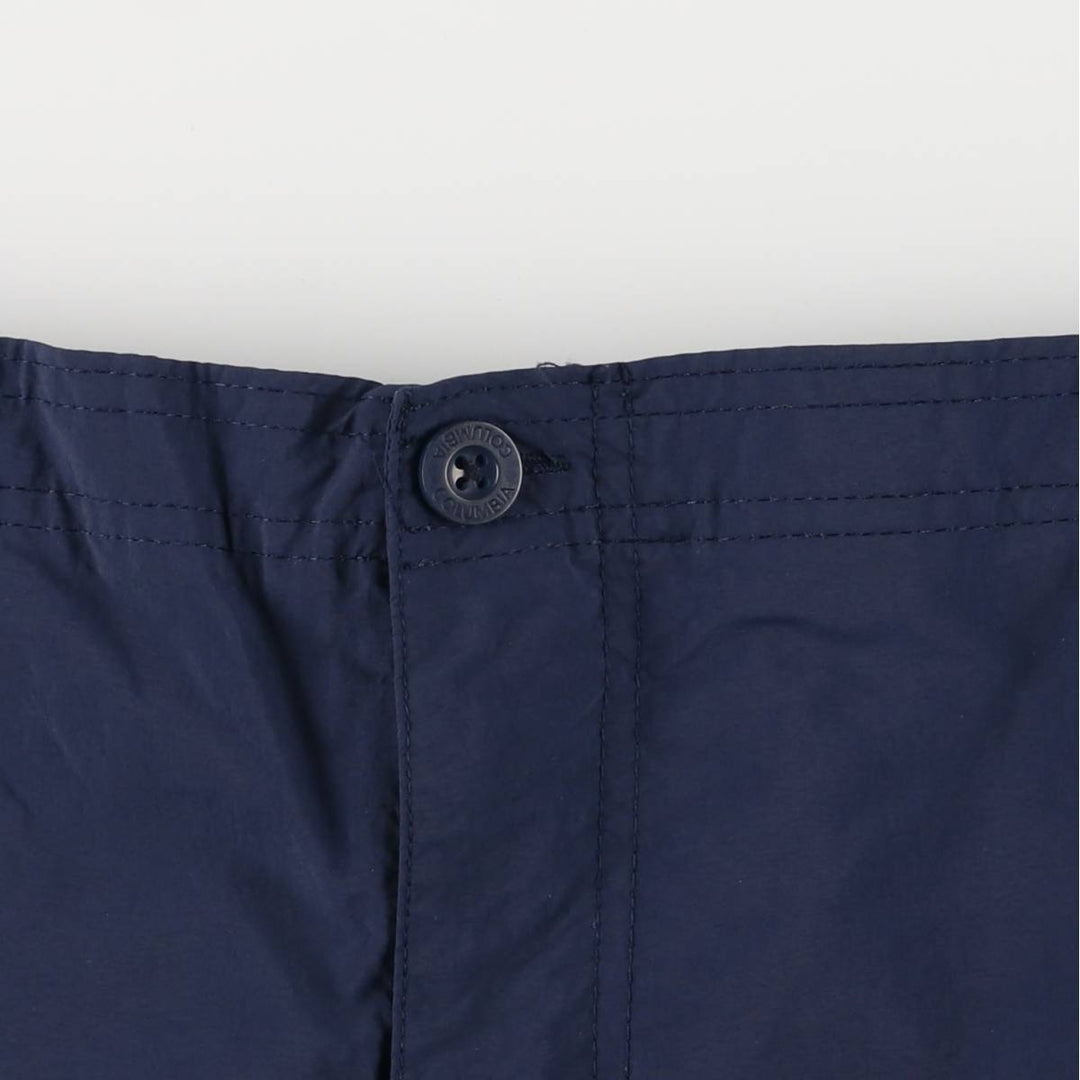 Columbia PFG OMNI-SHADE Nylon Shorts, Men's, Size 35 Nylon navy blue type Vintage Second Hand