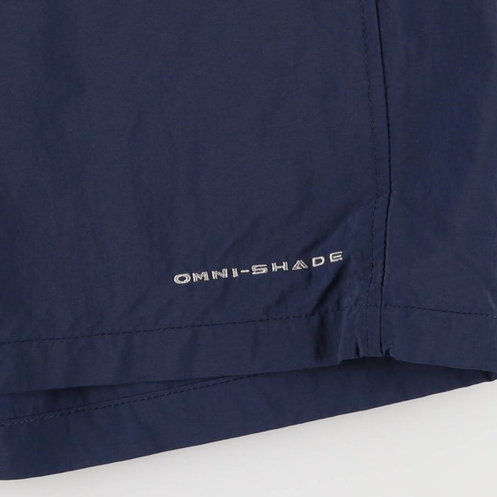 Columbia PFG OMNI-SHADE Nylon Shorts, Men's, Size 35 Nylon navy blue type Vintage Second Hand