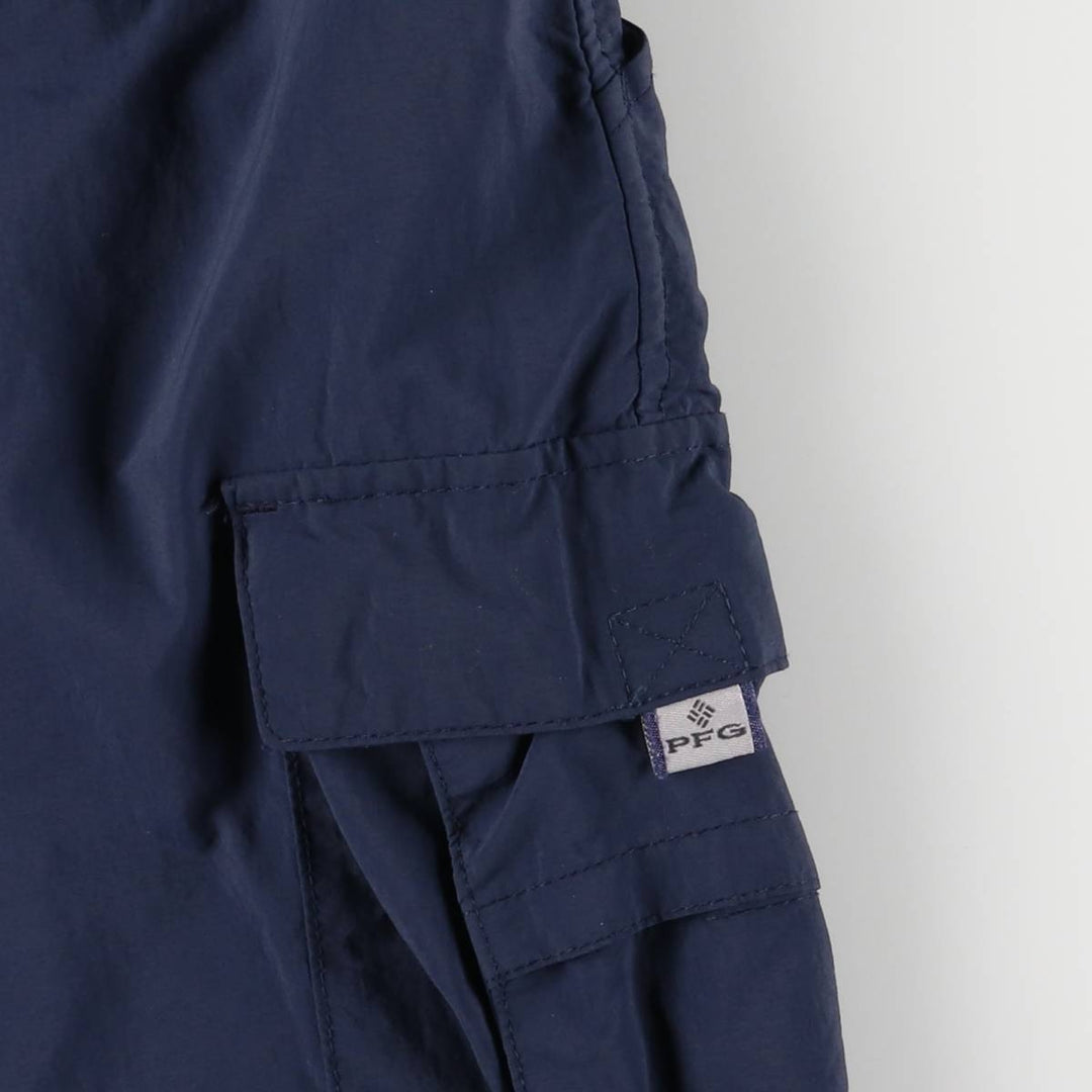 Columbia PFG OMNI-SHADE Nylon Shorts, Men's, Size 35 Nylon navy blue type Vintage Second Hand