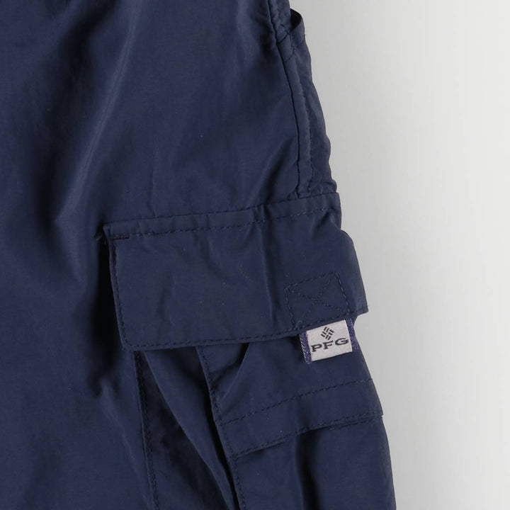 Columbia PFG OMNI-SHADE Nylon Shorts, Men's, Size 35 Nylon navy blue type Vintage Second Hand