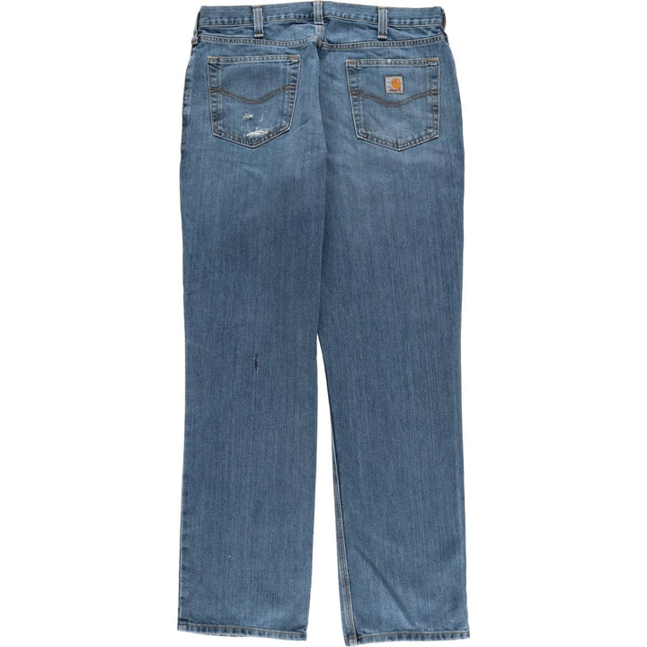 Carhartt Tapered Denim Pants for Men, W36 cotton blue type Vintage Second Hand