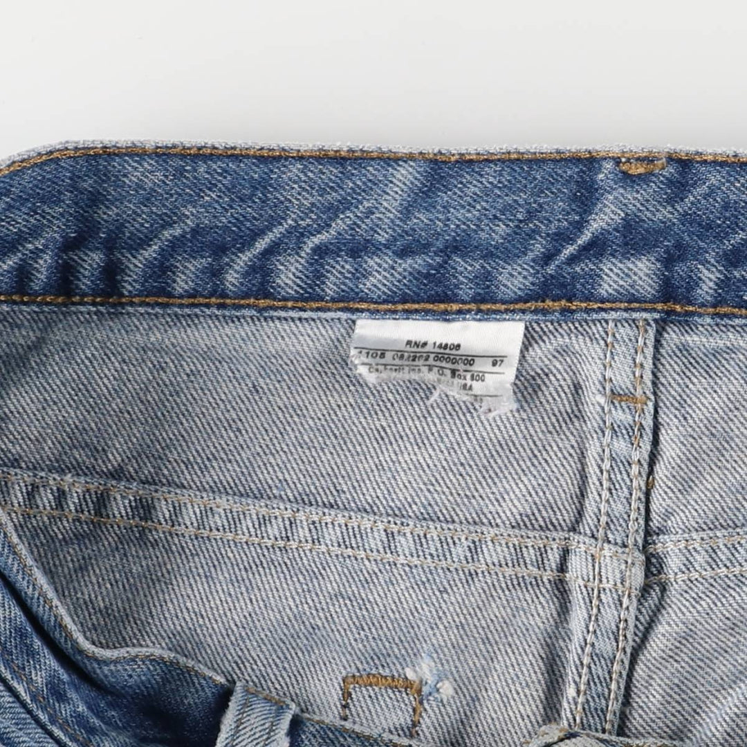 Carhartt Tapered Denim Pants for Men, W32 equivalent unclear blue type Vintage Second Hand