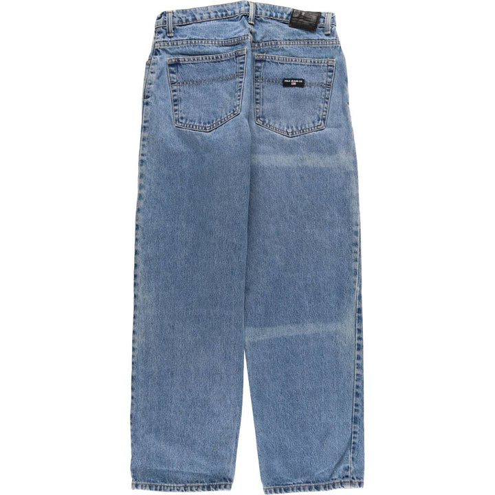 Ralph Lauren Polo Jeans Company Men's Loose Tapered Denim Pants, Size W31 cotton blue type Vintage Second Hand