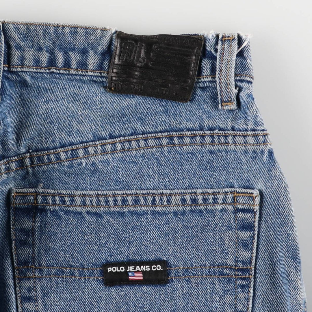 Ralph Lauren Polo Jeans Company Men's Loose Tapered Denim Pants, Size W31 cotton blue type Vintage Second Hand