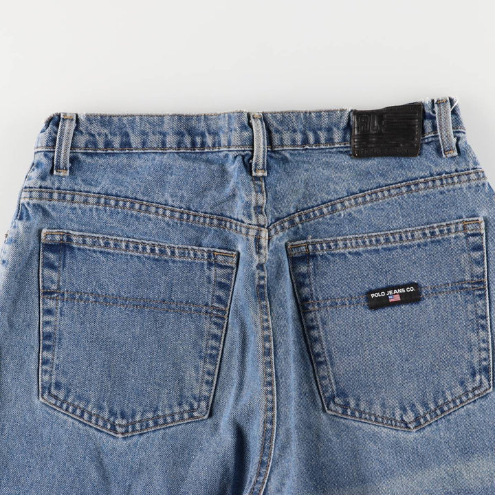 Ralph Lauren Polo Jeans Company Men's Loose Tapered Denim Pants, Size W31 cotton blue type Vintage Second Hand