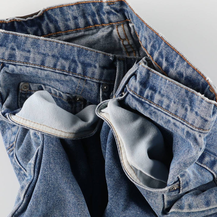Ralph Lauren Polo Jeans Company Men's Loose Tapered Denim Pants, Size W31 cotton blue type Vintage Second Hand