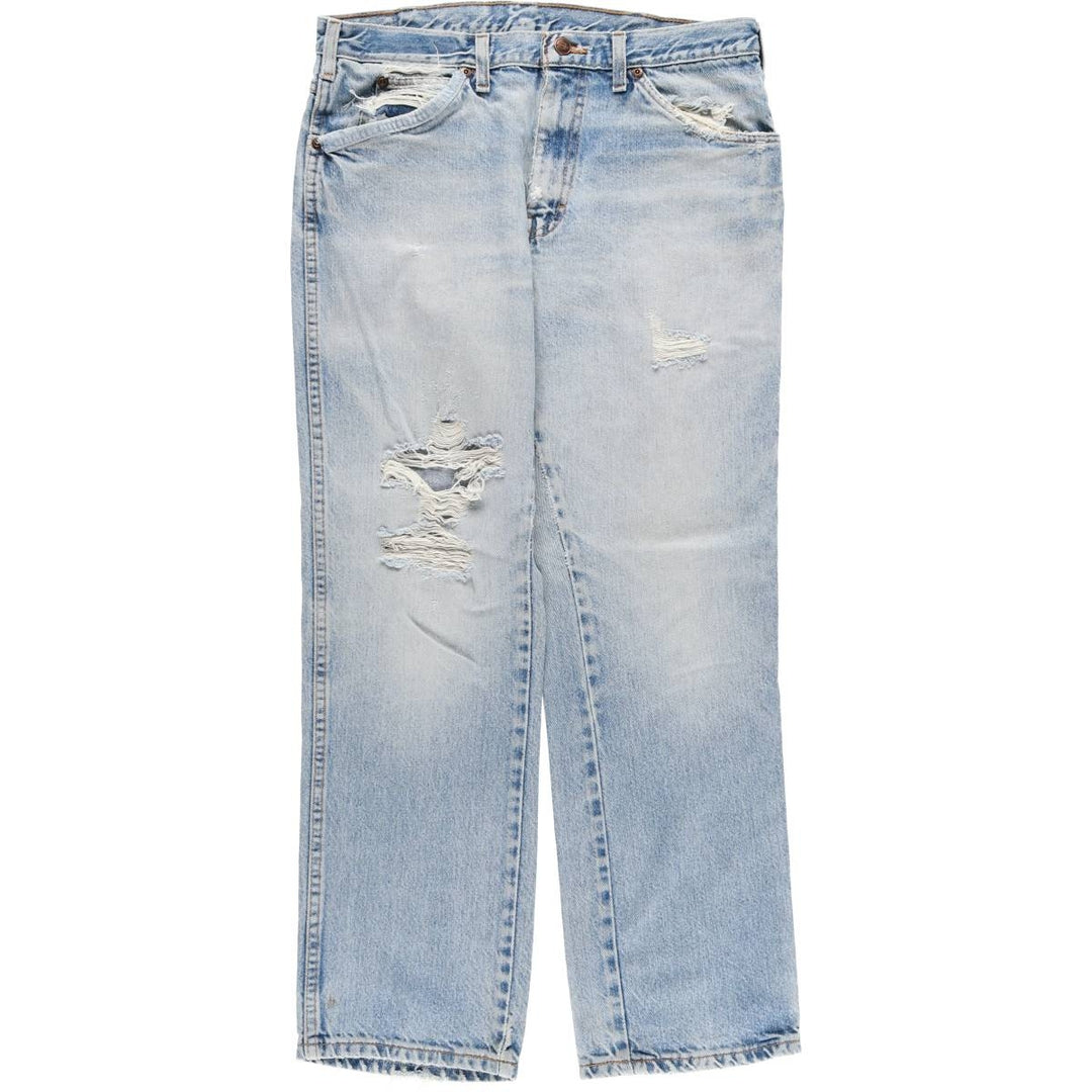 Dickies tapered denim pants for men, equivalent to W33 unclear blue type Vintage Second Hand