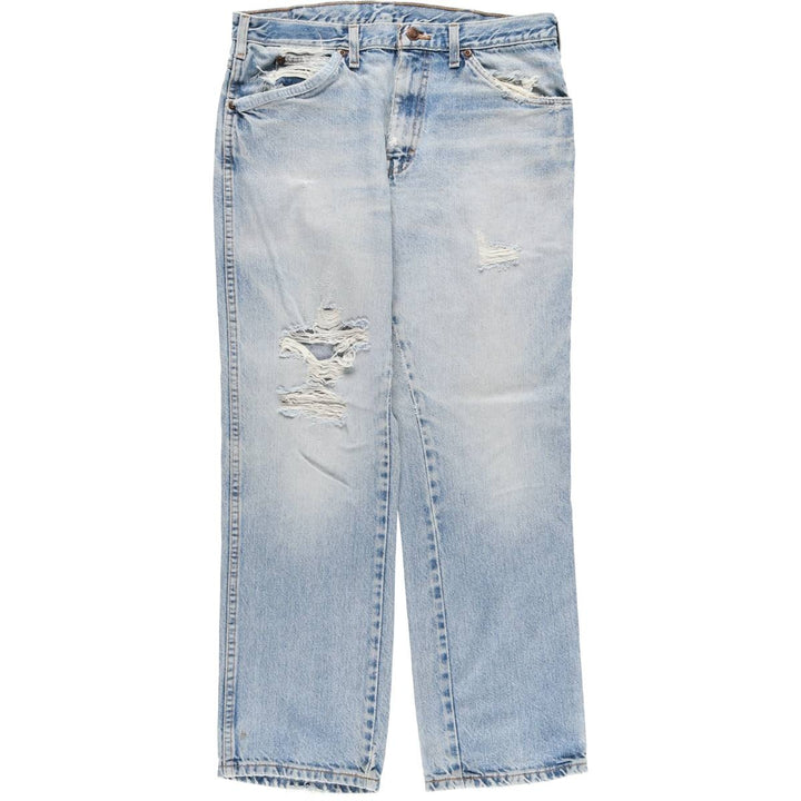 Dickies tapered denim pants for men, equivalent to W33 unclear blue type Vintage Second Hand