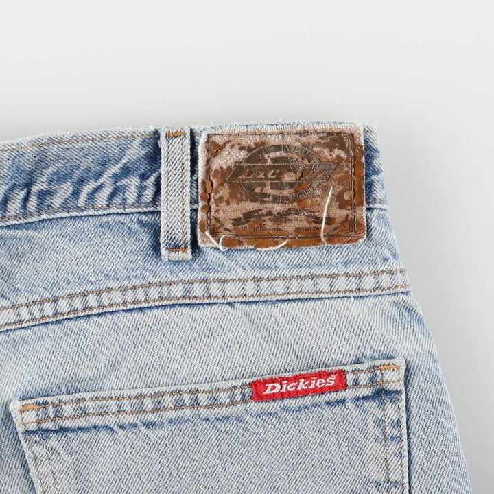 Dickies tapered denim pants for men, equivalent to W33 unclear blue type Vintage Second Hand