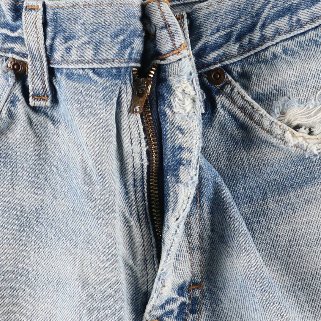 Dickies tapered denim pants for men, equivalent to W33 unclear blue type Vintage Second Hand