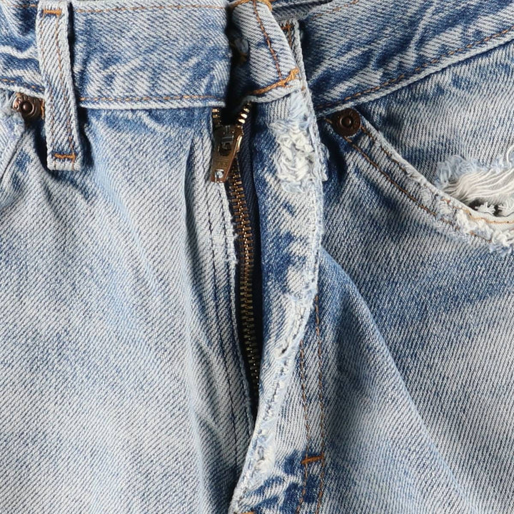 Dickies tapered denim pants for men, equivalent to W33 unclear blue type Vintage Second Hand