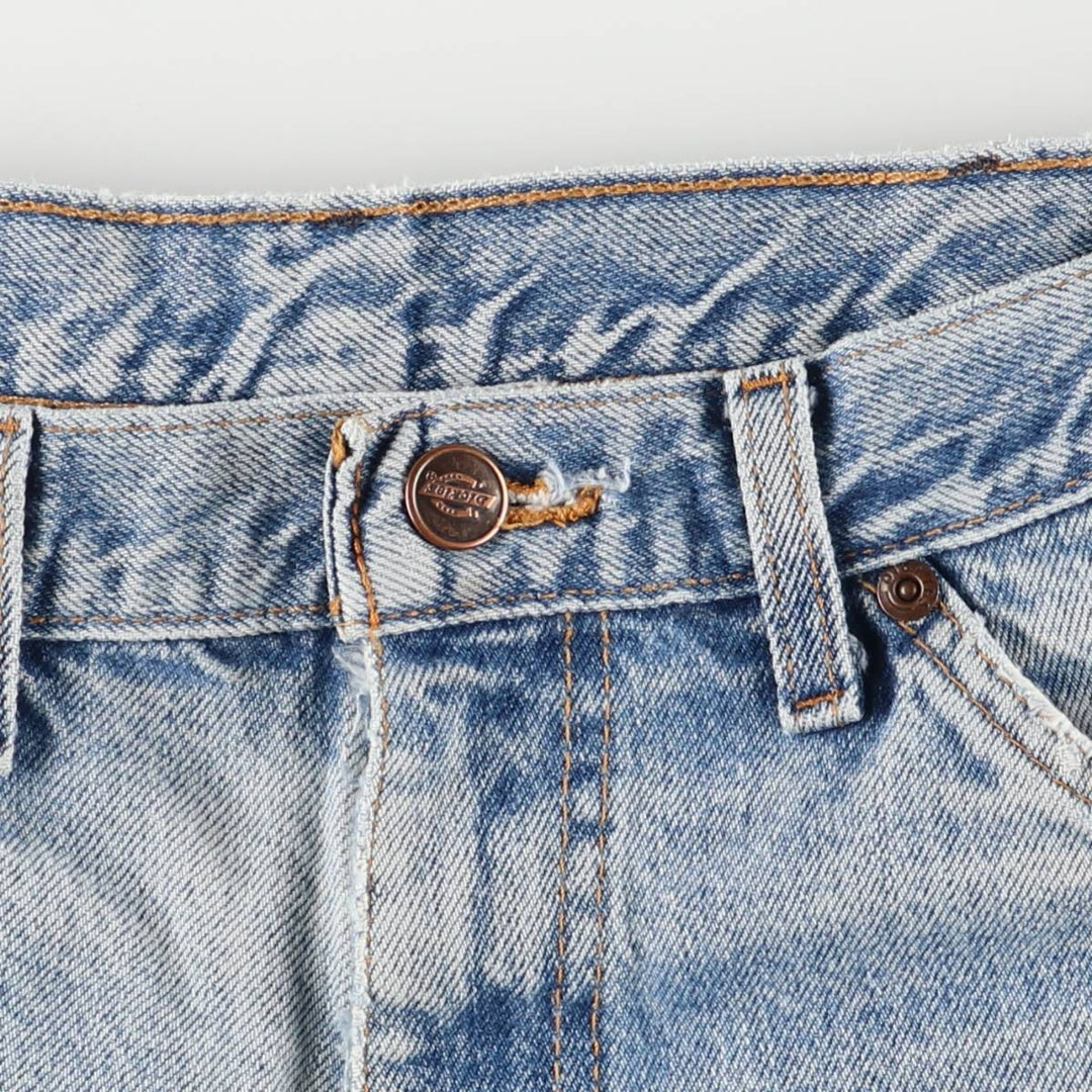 Dickies tapered denim pants for men, equivalent to W33 unclear blue type Vintage Second Hand