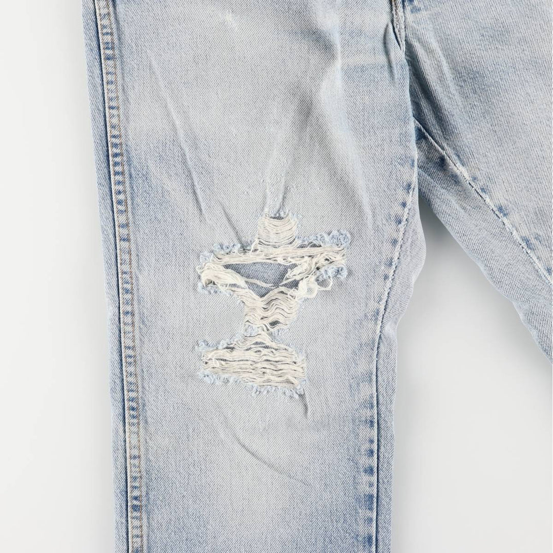 Dickies tapered denim pants for men, equivalent to W33 unclear blue type Vintage Second Hand