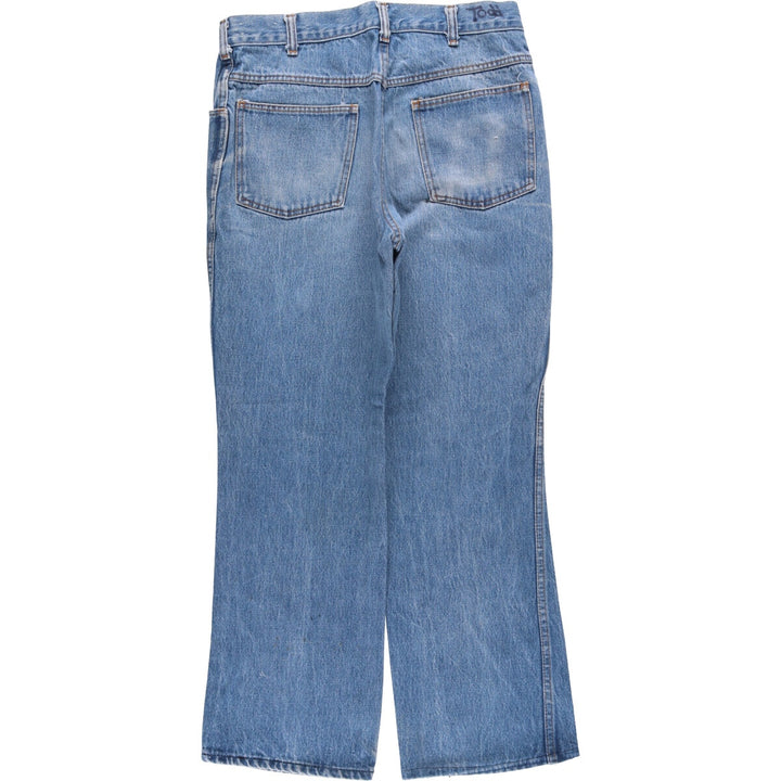 Vintage 1980'S Dickies straight-leg denim pants, men's size W32 cotton blue type Vintage Second Hand