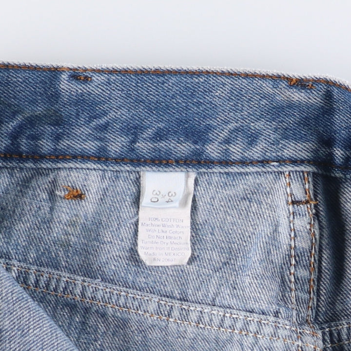 Vintage 1980'S Dickies straight-leg denim pants, men's size W32 cotton blue type Vintage Second Hand