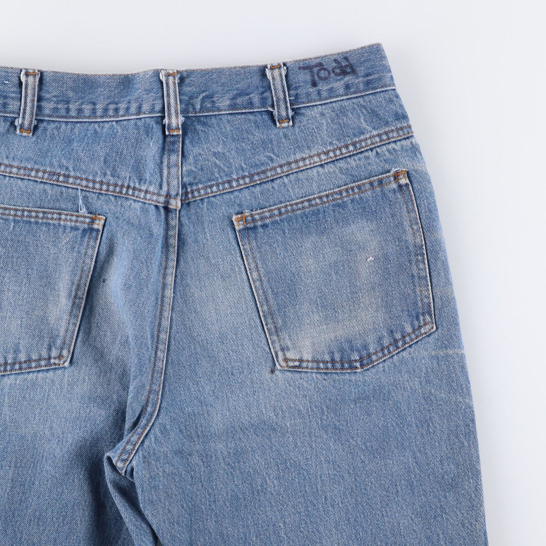 Vintage 1980'S Dickies straight-leg denim pants, men's size W32 cotton blue type Vintage Second Hand