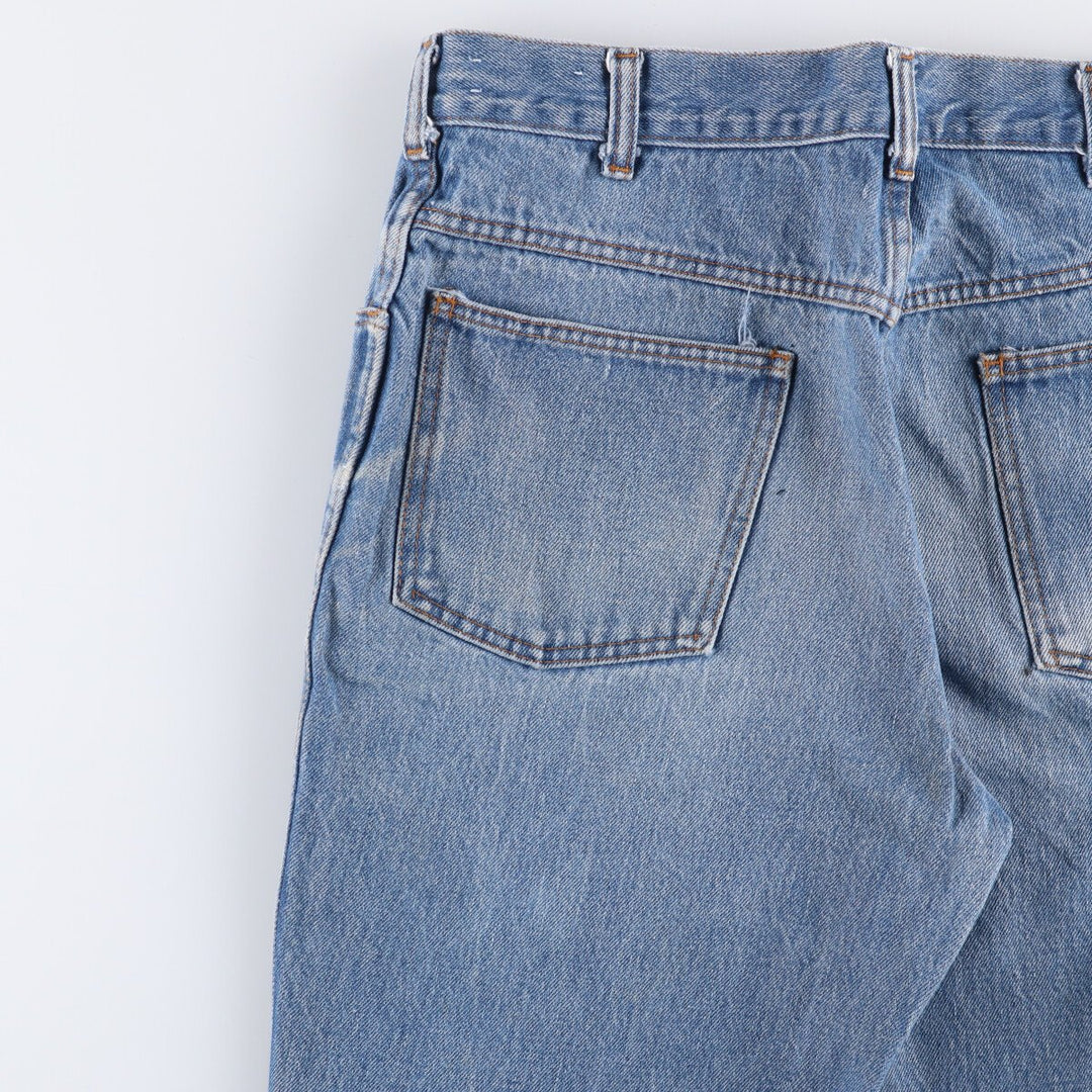 Vintage 1980'S Dickies straight-leg denim pants, men's size W32 cotton blue type Vintage Second Hand