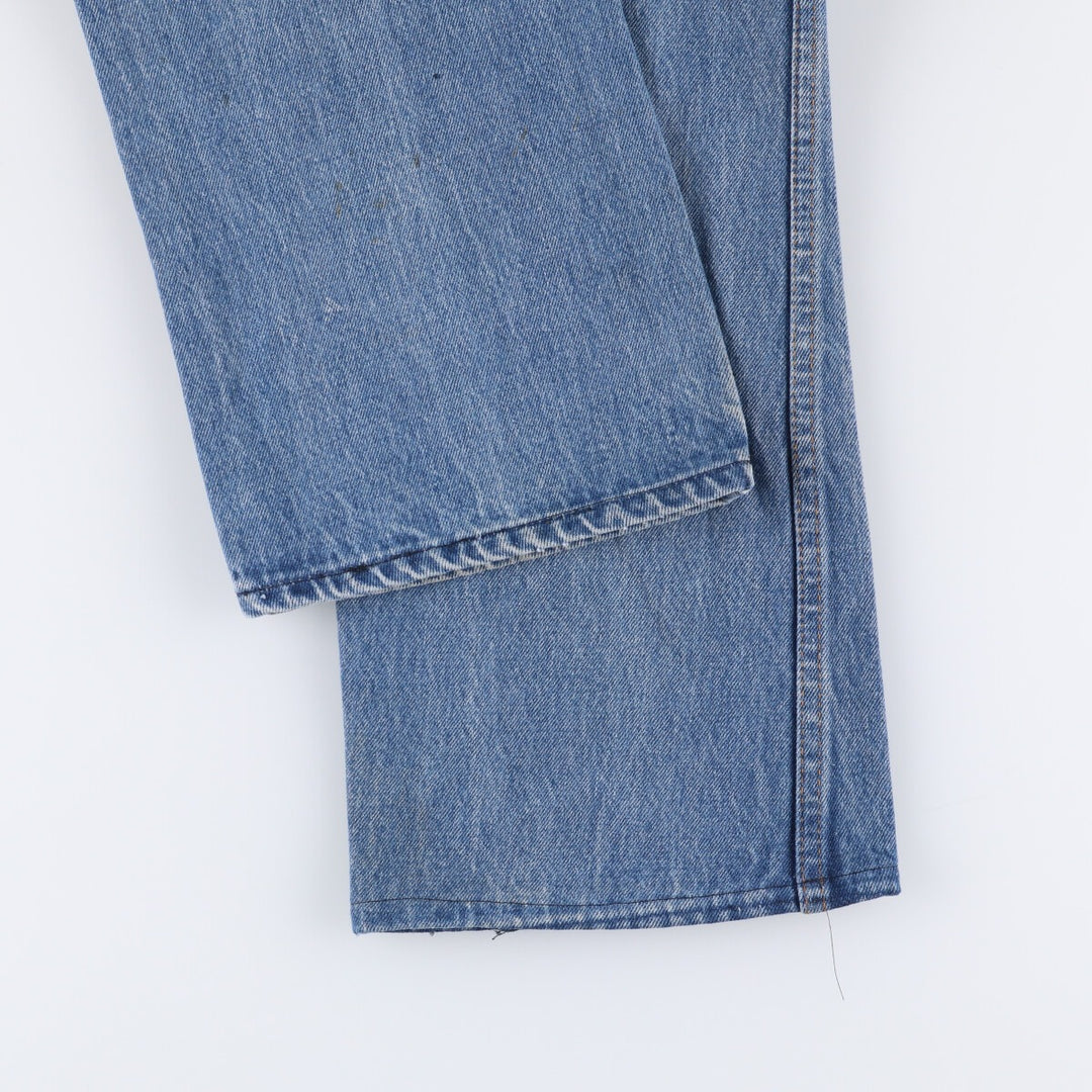 Vintage 1980'S Dickies straight-leg denim pants, men's size W32 cotton blue type Vintage Second Hand