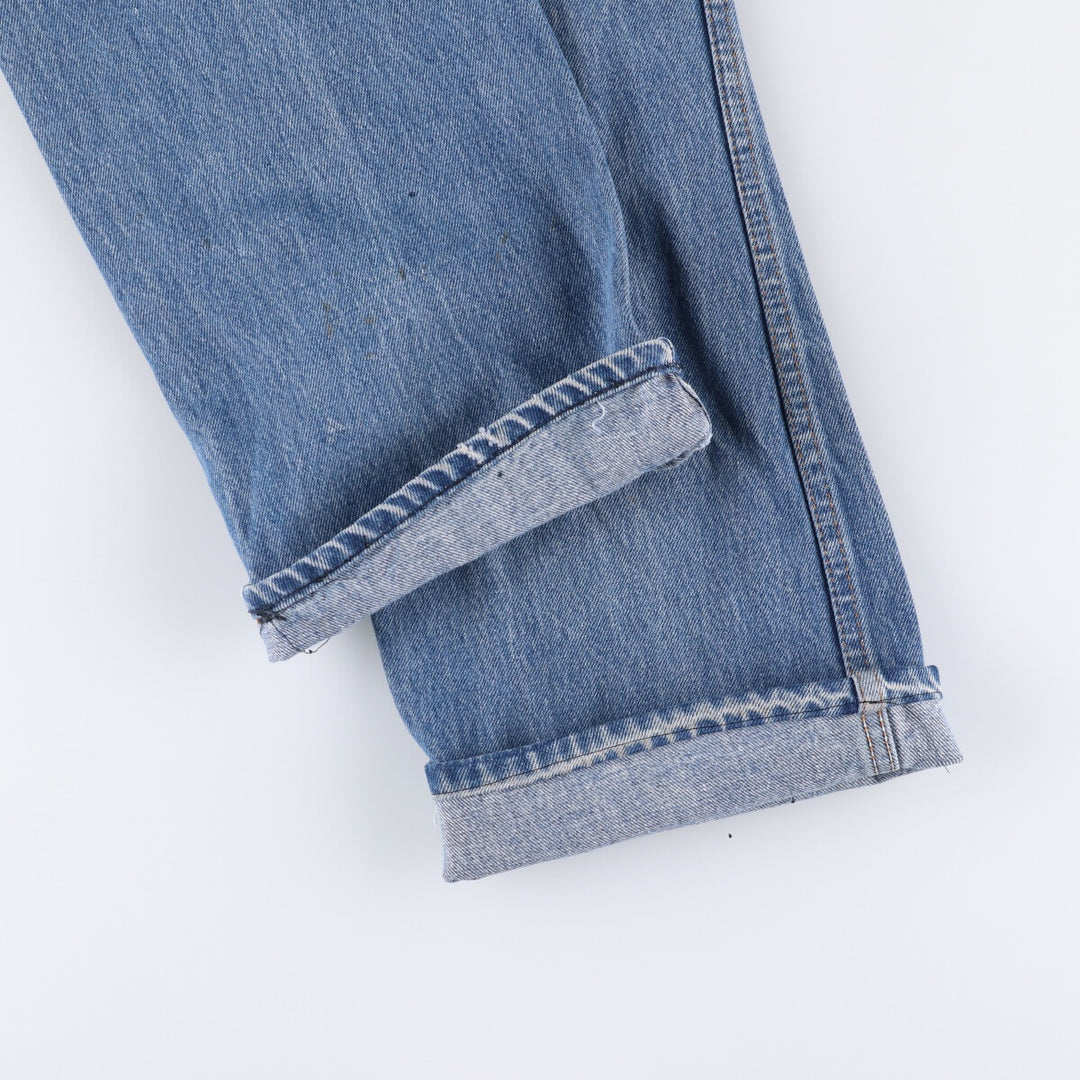 Vintage 1980'S Dickies straight-leg denim pants, men's size W32 cotton blue type Vintage Second Hand