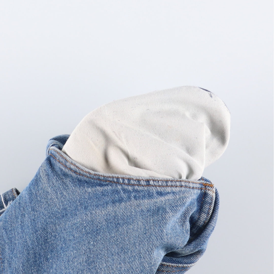 Vintage 1980'S Dickies straight-leg denim pants, men's size W32 cotton blue type Vintage Second Hand
