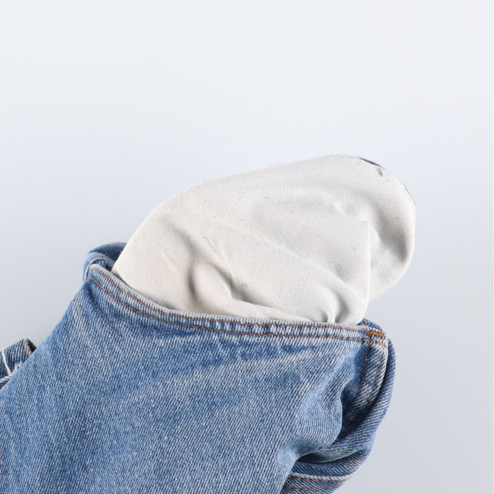 Vintage 1980'S Dickies straight-leg denim pants, men's size W32 cotton blue type Vintage Second Hand