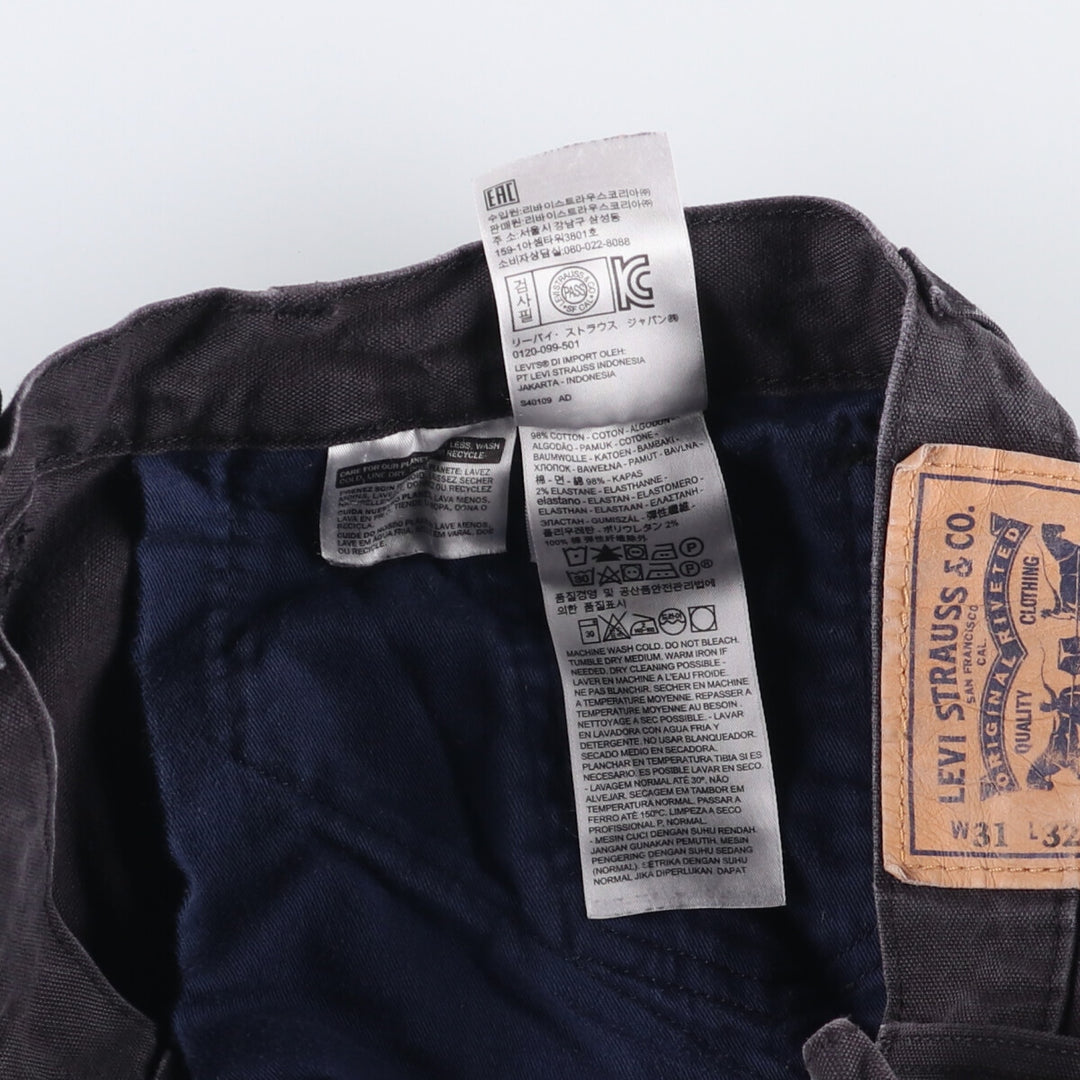 Levi's WORKWEAR 545 Duck Work Cargo Pants, Men's, Size W32 cotton black type Vintage Second Hand