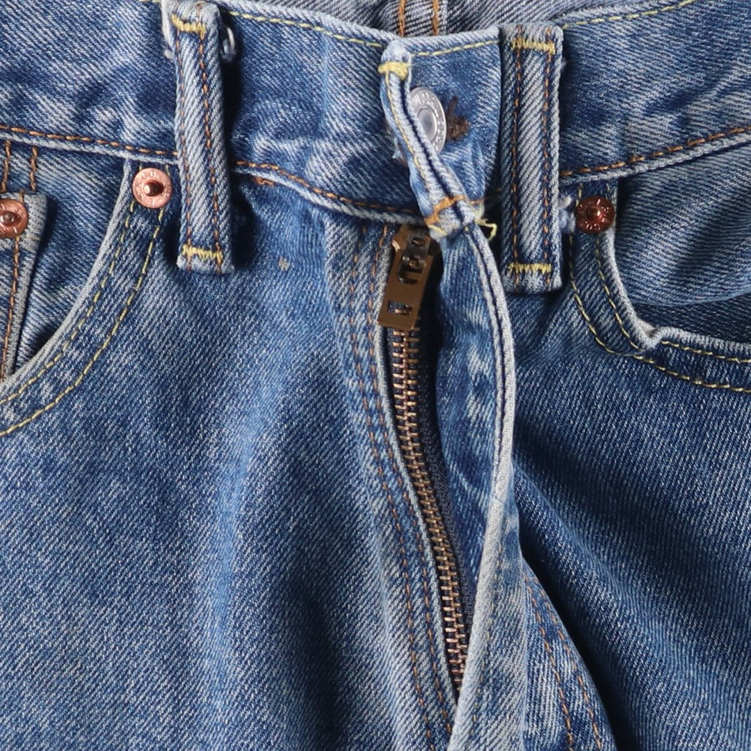 Levi's 505 tapered denim pants for men, equivalent to w35 cotton Blue type light blue Vintage Second Hand