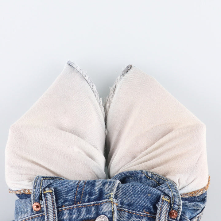 Levi's 505 tapered denim pants for men, equivalent to w35 cotton Blue type light blue Vintage Second Hand