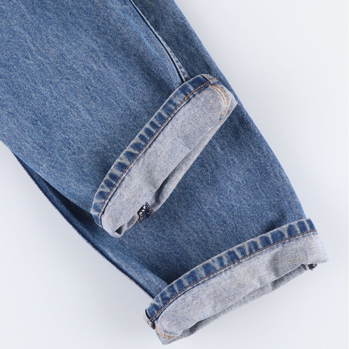 Levi's 505 tapered denim pants for men, equivalent to w35 cotton Blue type light blue Vintage Second Hand