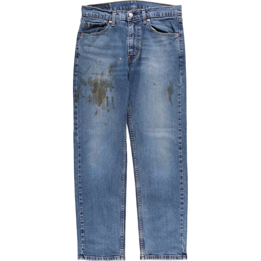 Levi's 505 tapered denim pants for men, equivalent to w32 cotton blue type Vintage Second Hand