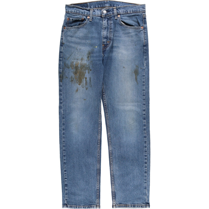 Levi's 505 tapered denim pants for men, equivalent to w32 cotton blue type Vintage Second Hand