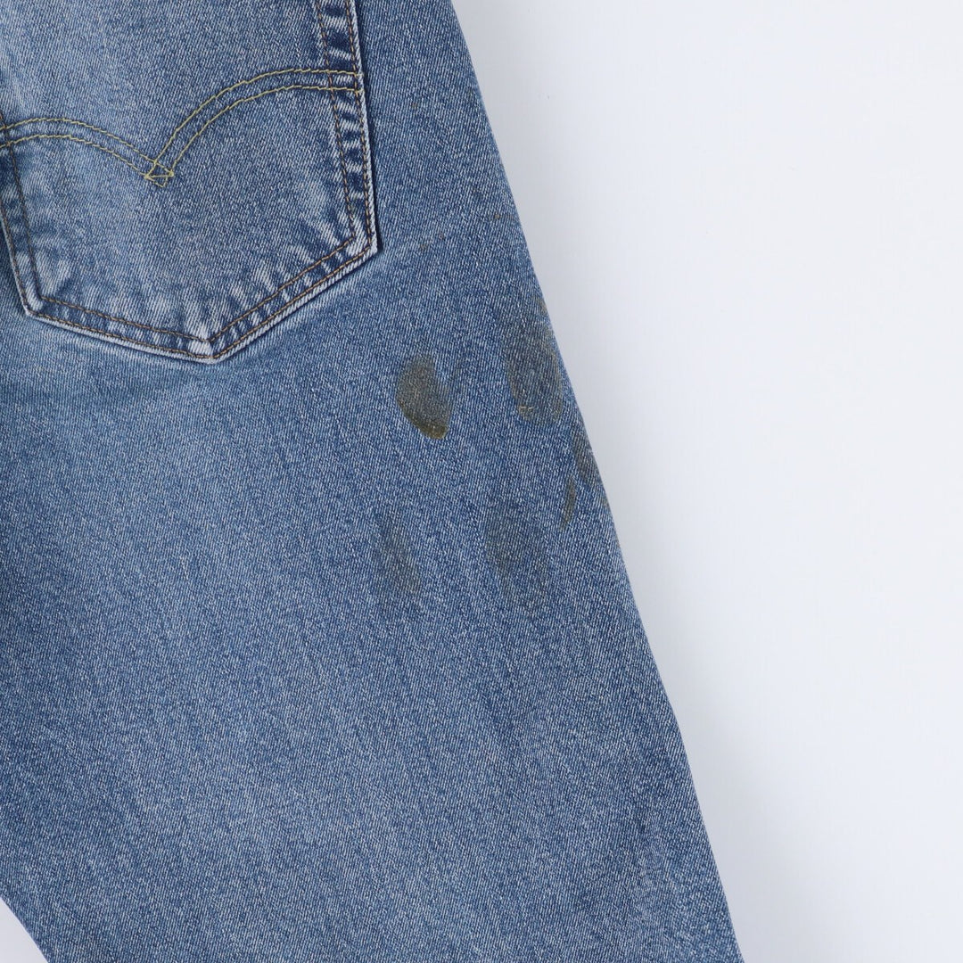 Levi's 505 tapered denim pants for men, equivalent to w32 cotton blue type Vintage Second Hand