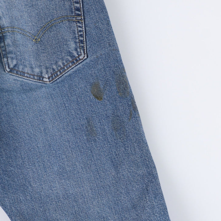 Levi's 505 tapered denim pants for men, equivalent to w32 cotton blue type Vintage Second Hand