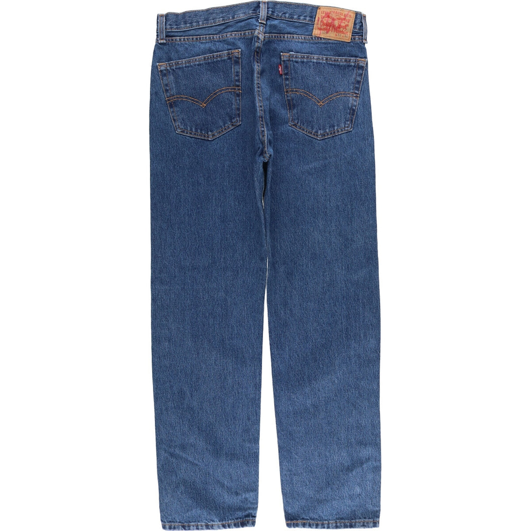 Levi's 505 tapered denim pants for men, equivalent to w35 cotton blue type Vintage Second Hand