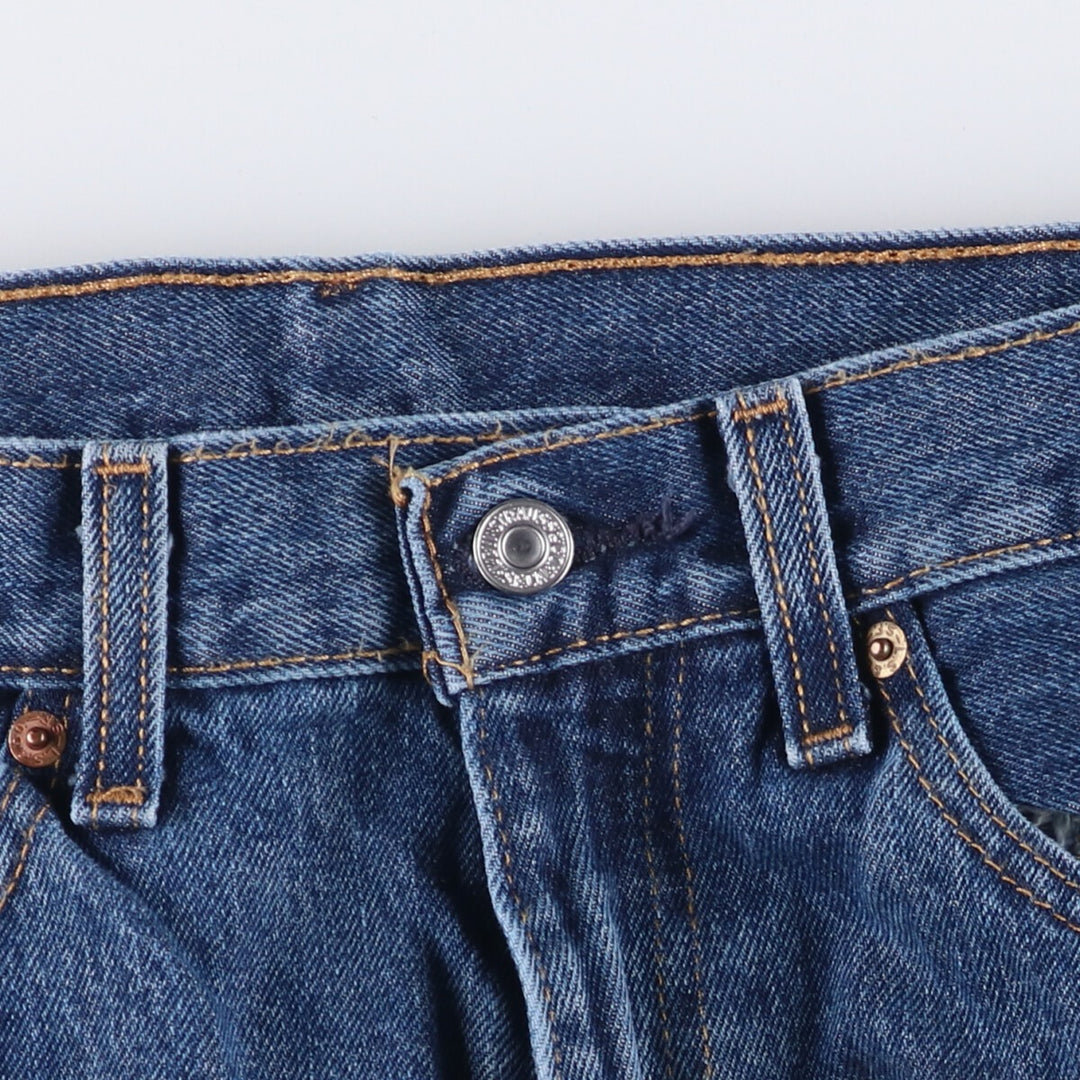 Levi's 505 tapered denim pants for men, equivalent to w35 cotton blue type Vintage Second Hand