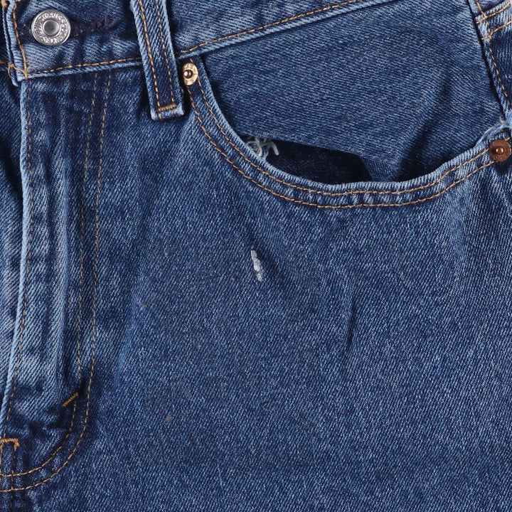 Levi's 505 tapered denim pants for men, equivalent to w35 cotton blue type Vintage Second Hand