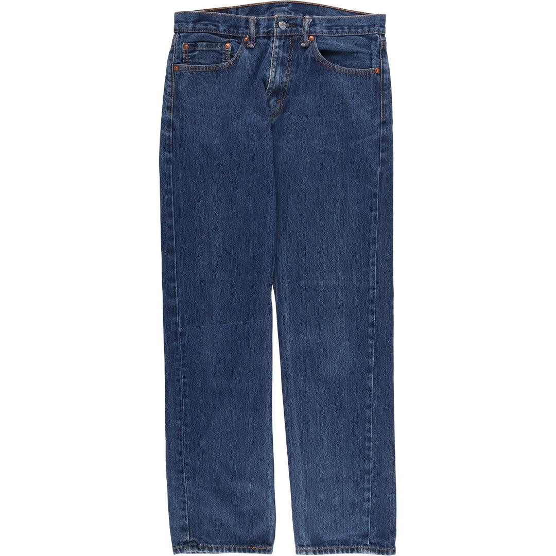 Levi's 505 tapered denim pants for men, size W34 cotton blue type Vintage Second Hand