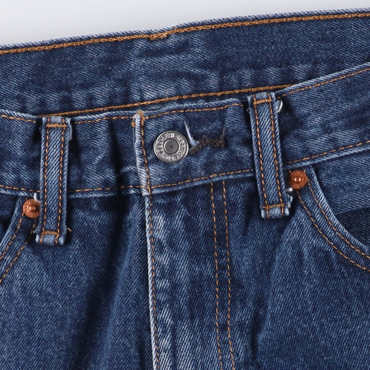 Levi's 505 tapered denim pants for men, size W34 cotton blue type Vintage Second Hand
