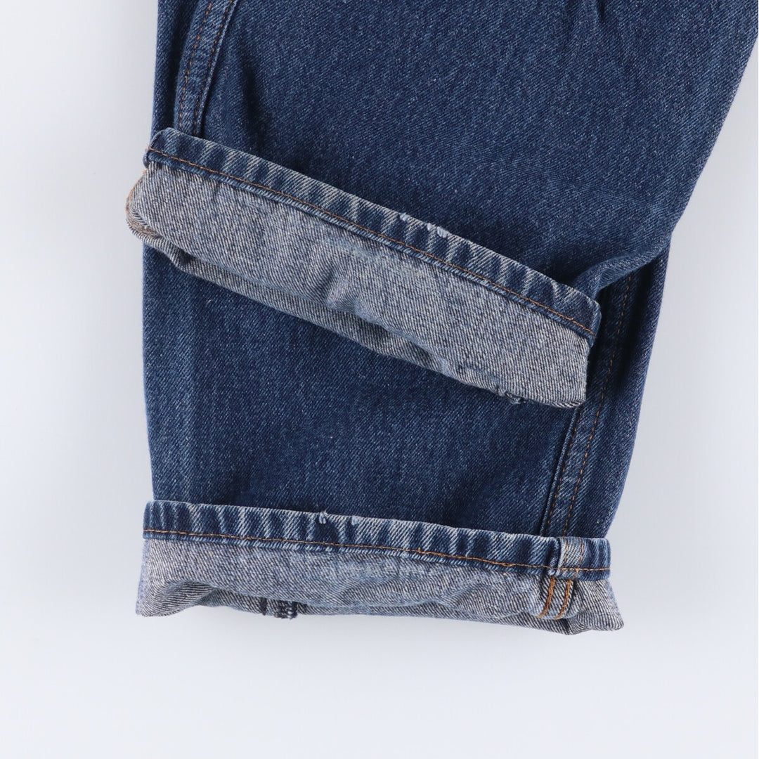Levi's 505 tapered denim pants for men, size W34 cotton blue type Vintage Second Hand