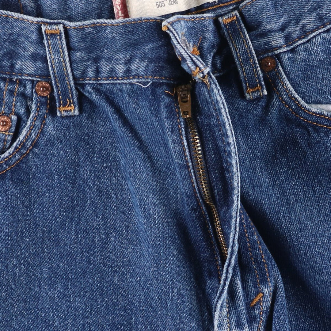 Levi's 505 REGULAR FIT tapered denim pants for men, size w33 cotton blue type Vintage Second Hand