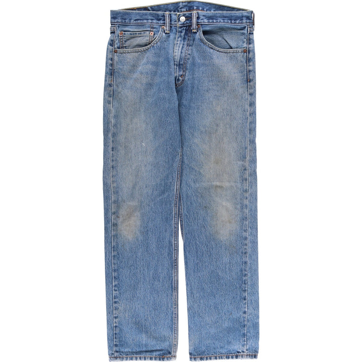 Levi's 505 tapered denim pants for men, size W34 cotton blue type Vintage Second Hand