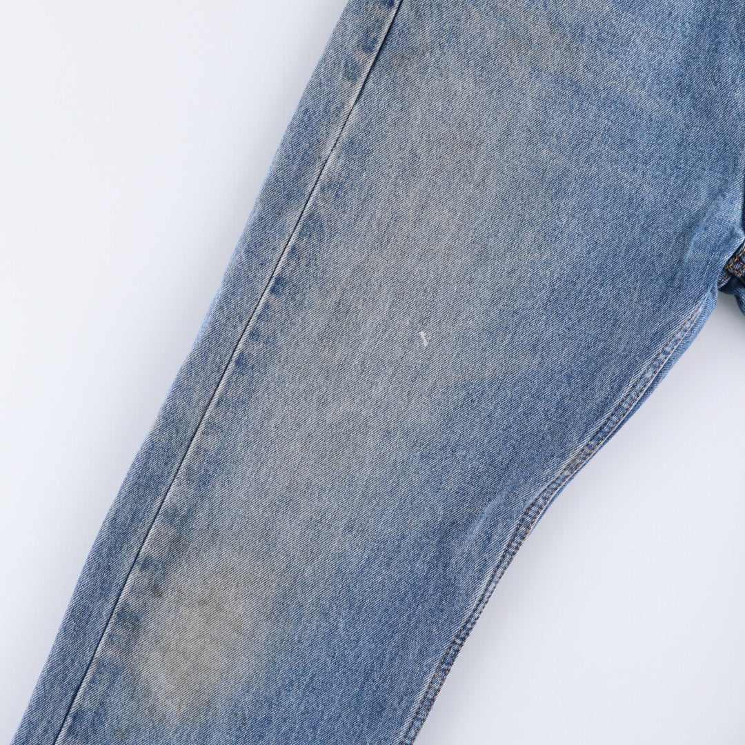 Levi's 505 tapered denim pants for men, size W34 cotton blue type Vintage Second Hand