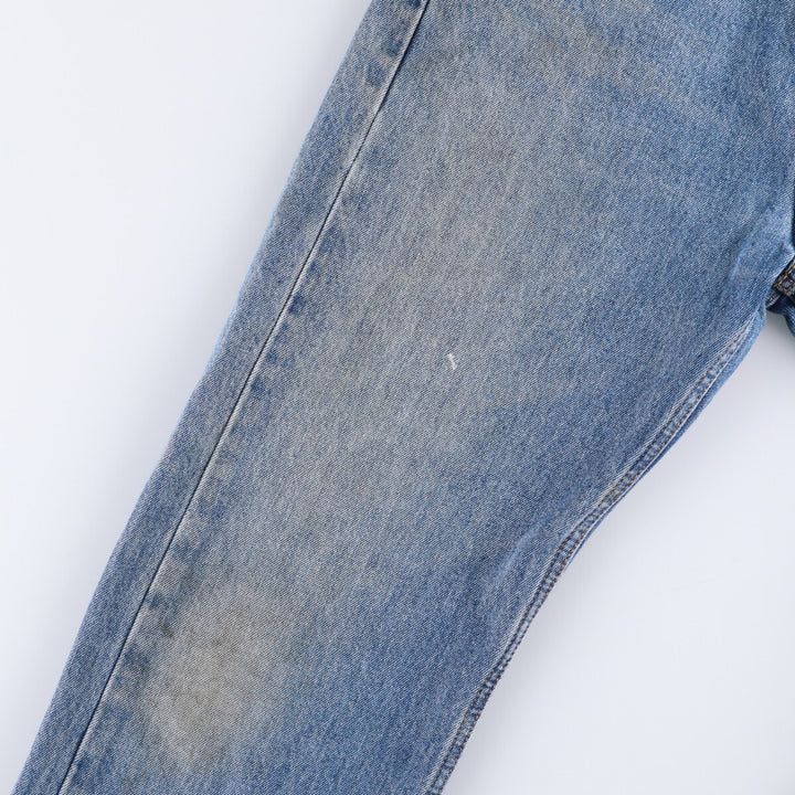 Levi's 505 tapered denim pants for men, size W34 cotton blue type Vintage Second Hand
