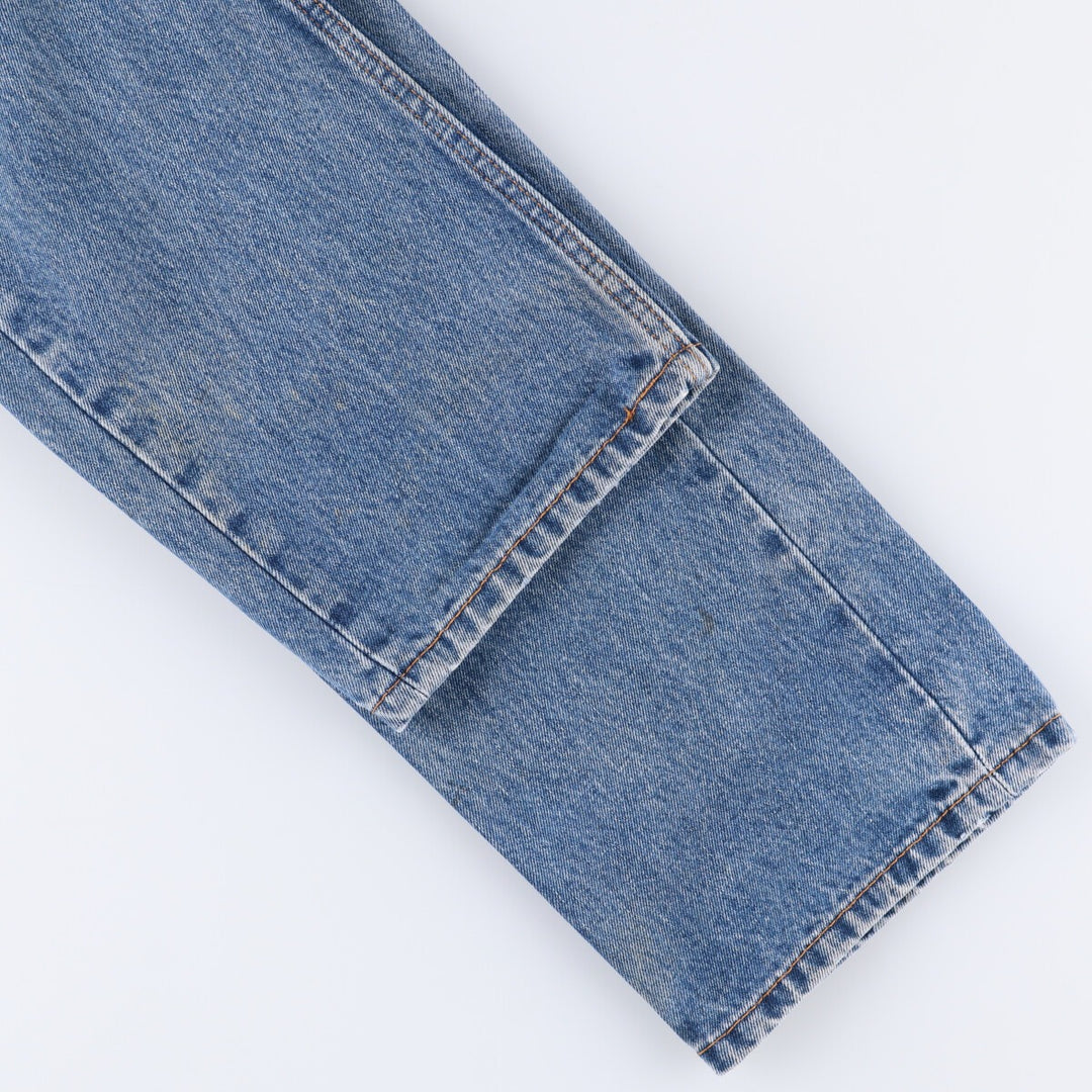 Levi's 505 tapered denim pants for men, size W34 cotton blue type Vintage Second Hand