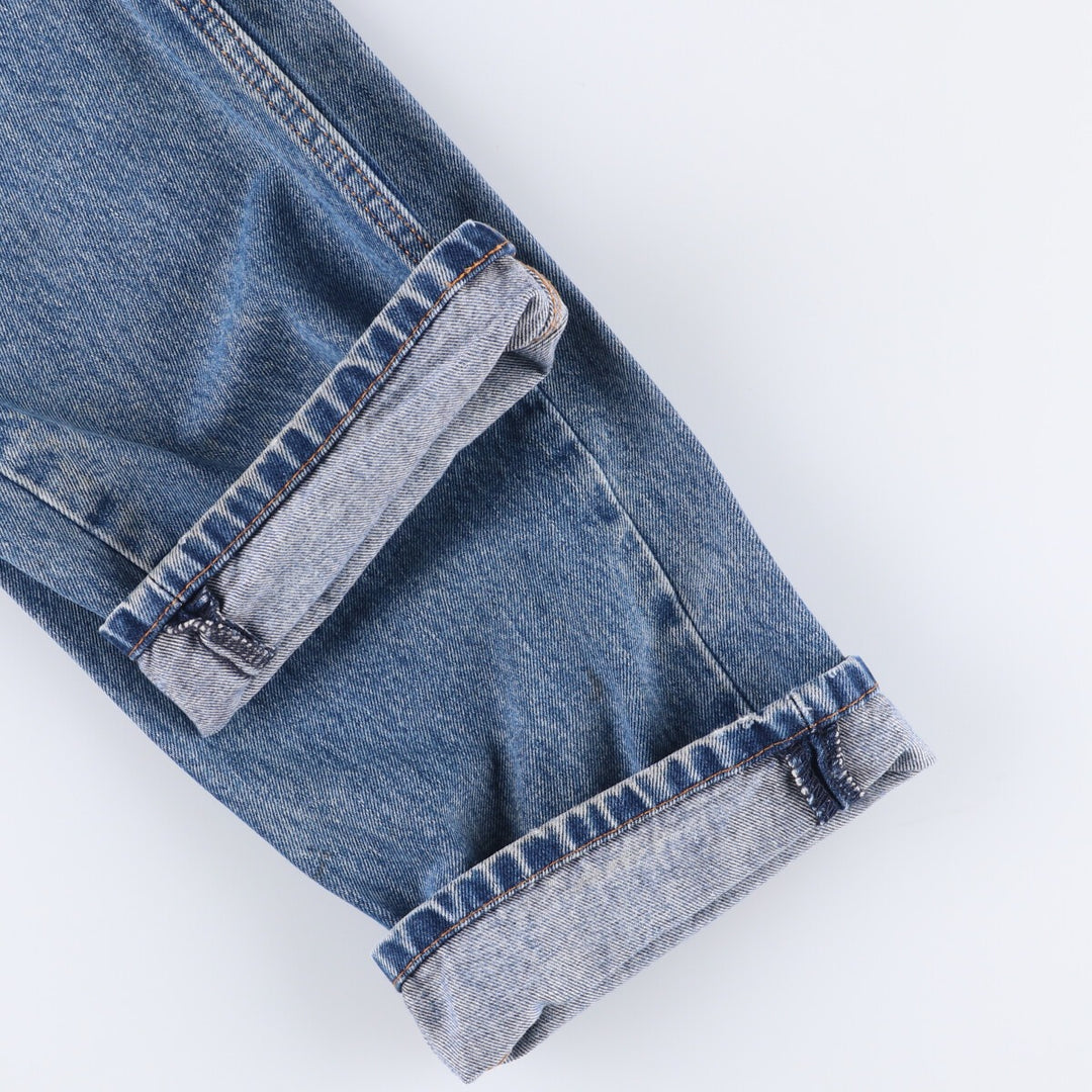 Levi's 505 tapered denim pants for men, size W34 cotton blue type Vintage Second Hand