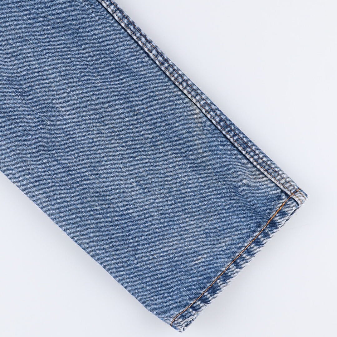 Levi's 505 tapered denim pants for men, size W34 cotton blue type Vintage Second Hand