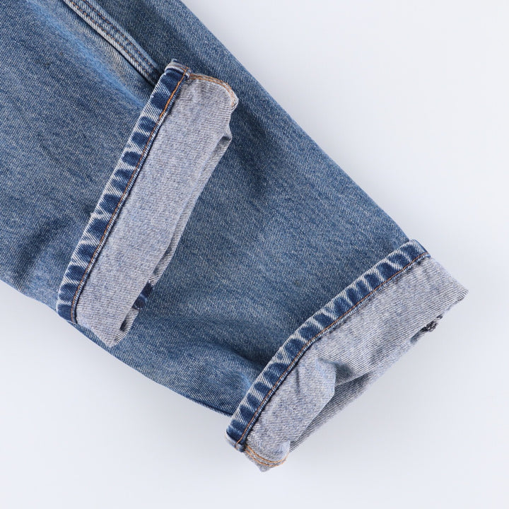 Levi's 505 tapered denim pants for men, size W34 cotton blue type Vintage Second Hand