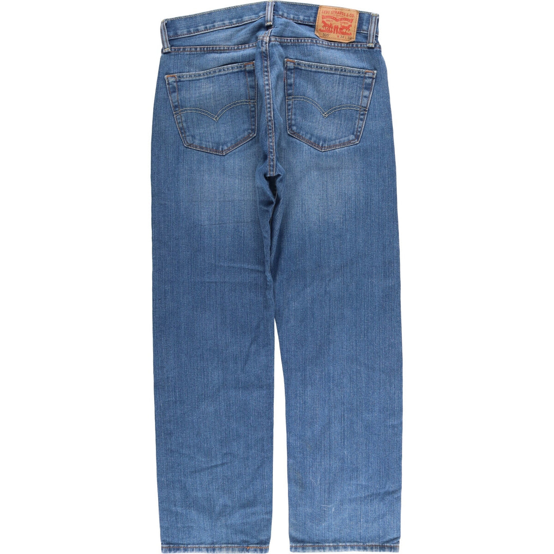 Levi's 505 tapered denim pants for men, equivalent to w35 cotton blue type Vintage Second Hand