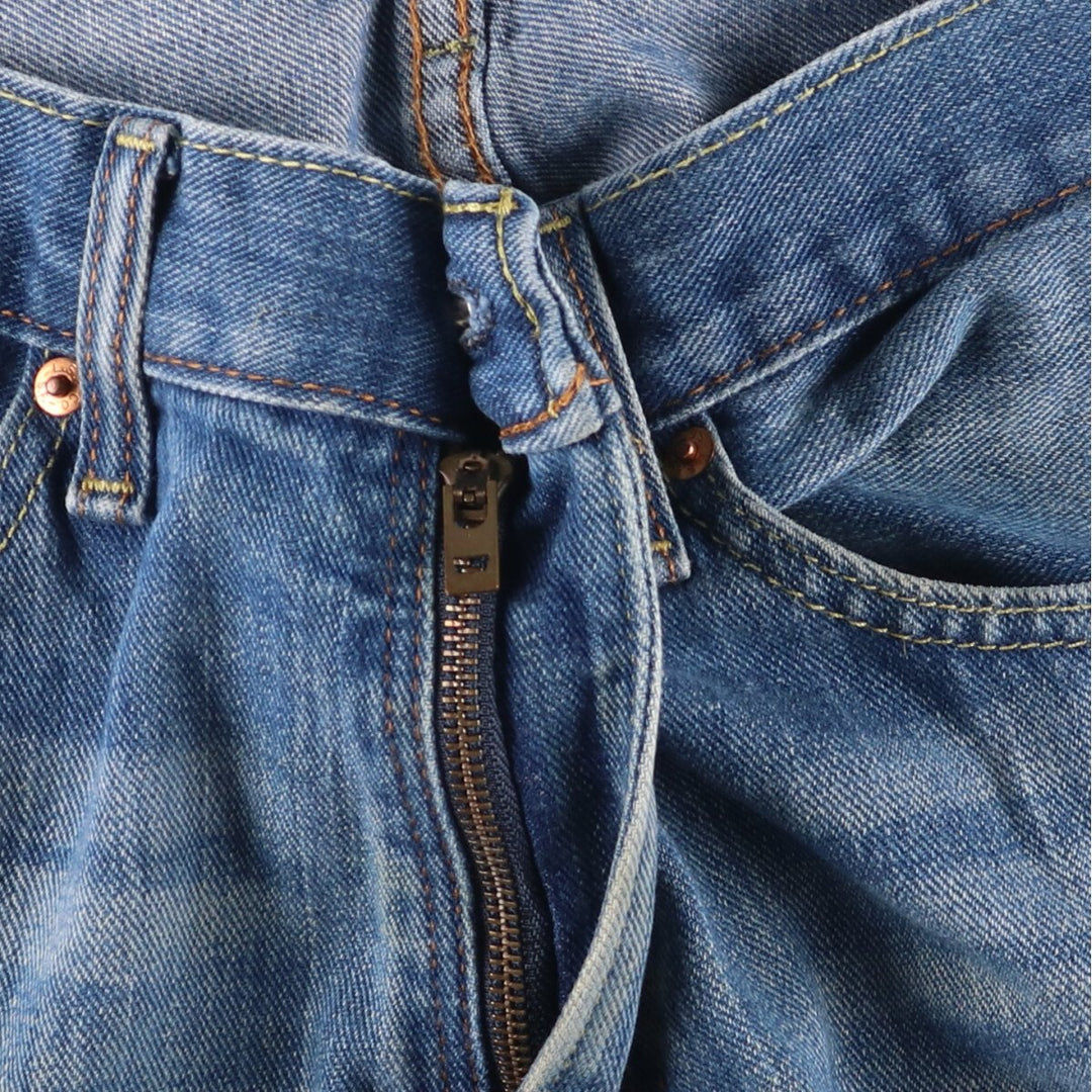 Levi's 505 tapered denim pants for men, equivalent to w35 cotton blue type Vintage Second Hand